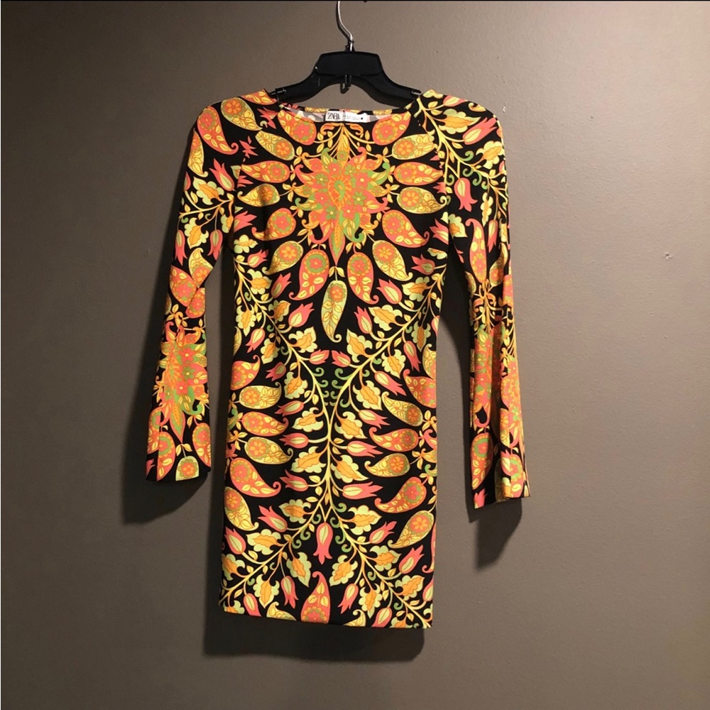 Amanda Holden Zara Mini Floral Dress, backless, XS